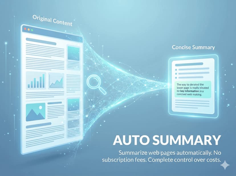 AI Auto Summary: Turn Any Webpage Into Instant TL;DR - OnPiste Blog Cover Image